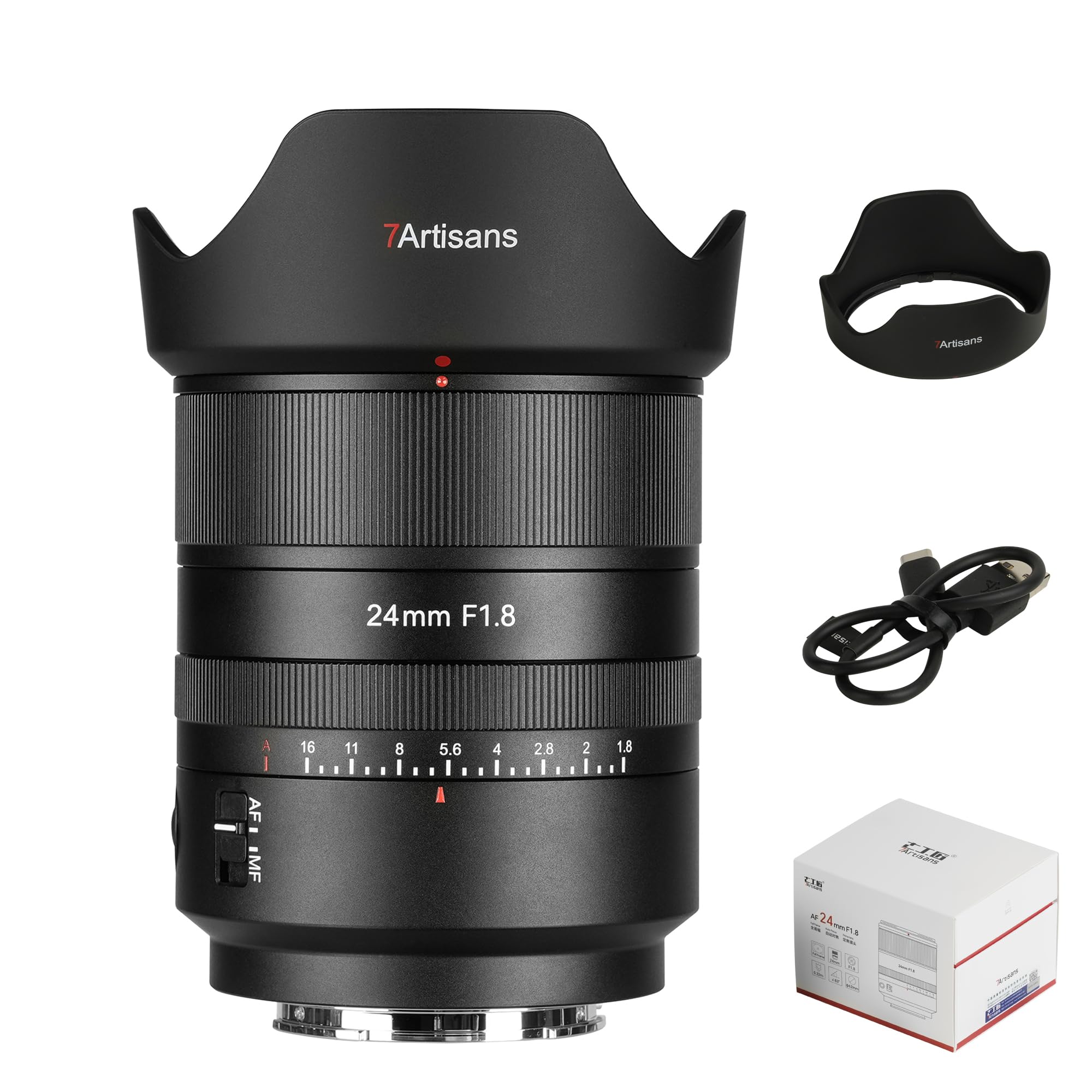 Amazon.com : 7artisans AF 24mm F1.8 Camera Lens,Full Frame,Large
