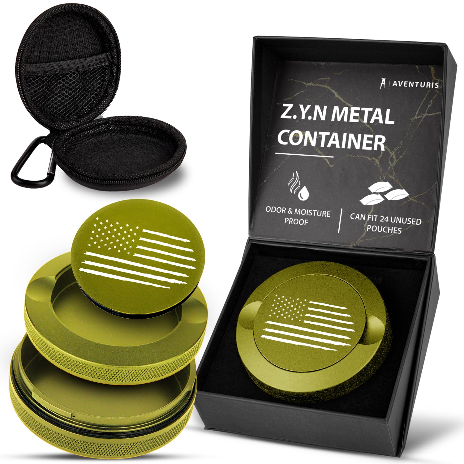 Amazon.com: AVENTURIS Premium Zyn Metal Can - Waterproof, Moisture