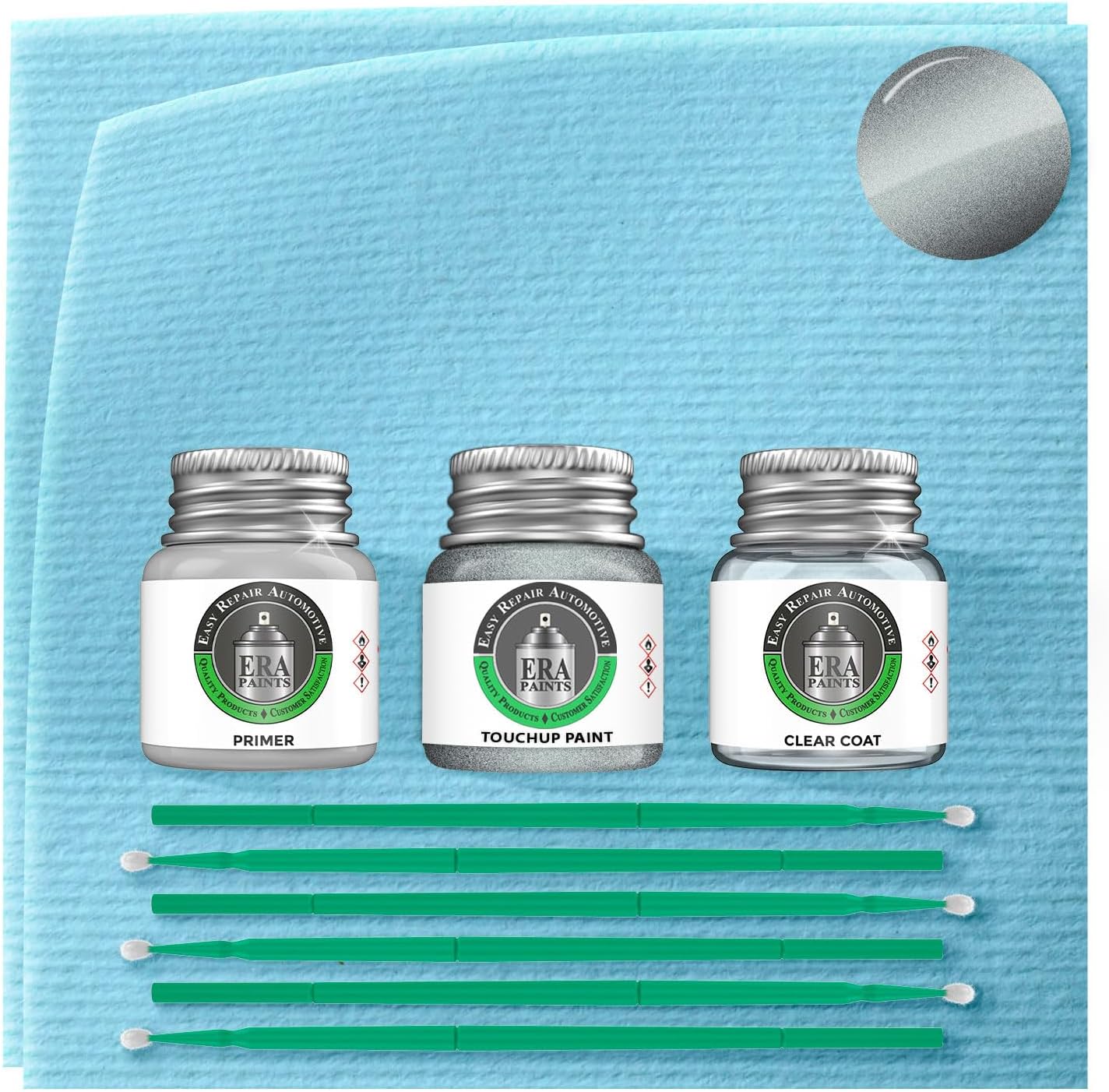 ERA Paints KLG - Steel Gray Metallic for KIA Exact Match Automotive Touch Up Paint Jar - Premium Kit