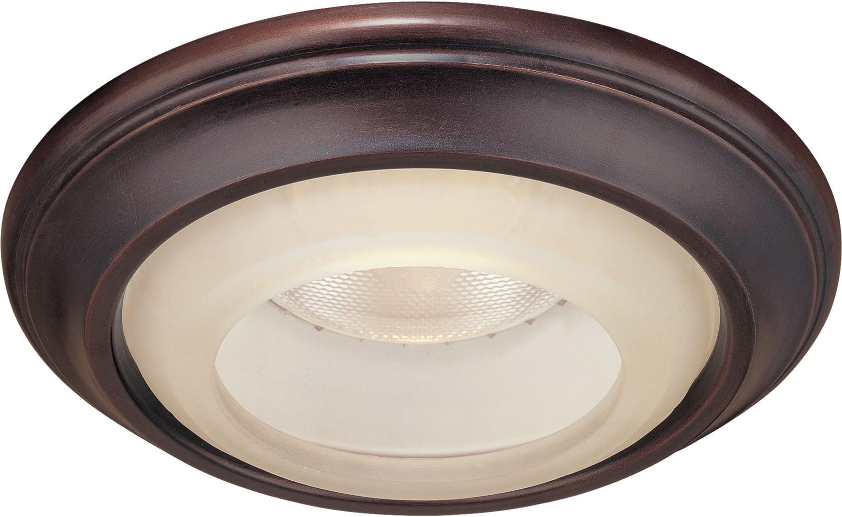 Minka Lavery Recessed Trims 2718-167, 1730 Series 6 inch Round Glass Recessed Lighting Trim Ring, 50 Watts, Bronze