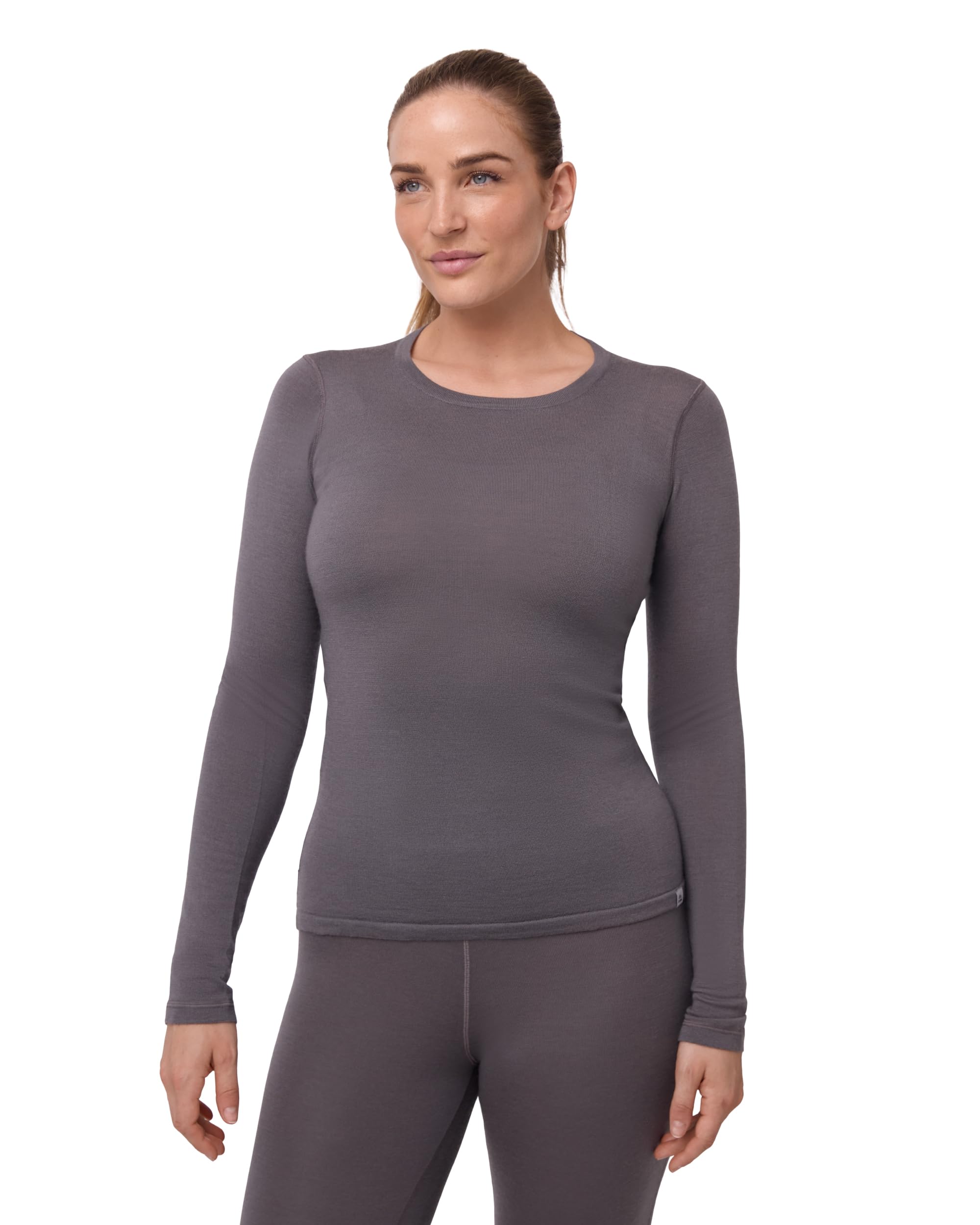 DANISH ENDURANCE Maglia Termica Donna in Lana Merino, Manica Lunga, per Sci, Trekking, Escursionismo
