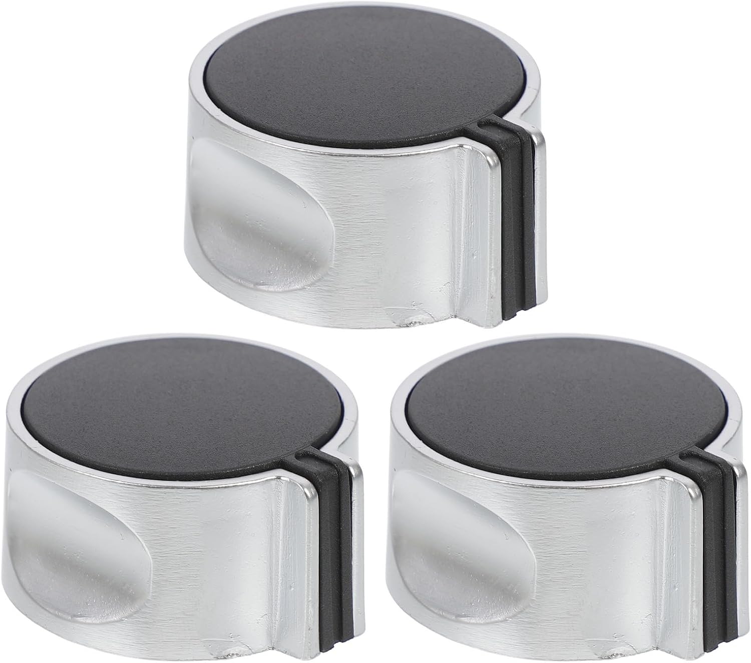 WOONEKY 3pcs 8mm Alloy Gas Stove Knobs Replacement Set, On/off Adjustment Cooktop Parts for Kitchen Gas Cooker, Sturdy Zinc Alloy Burner Switch Accessories