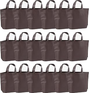 36-Pack Tote Bags Multipurpose Reusable Grocery Bag (Brown Colors 36 Pack)