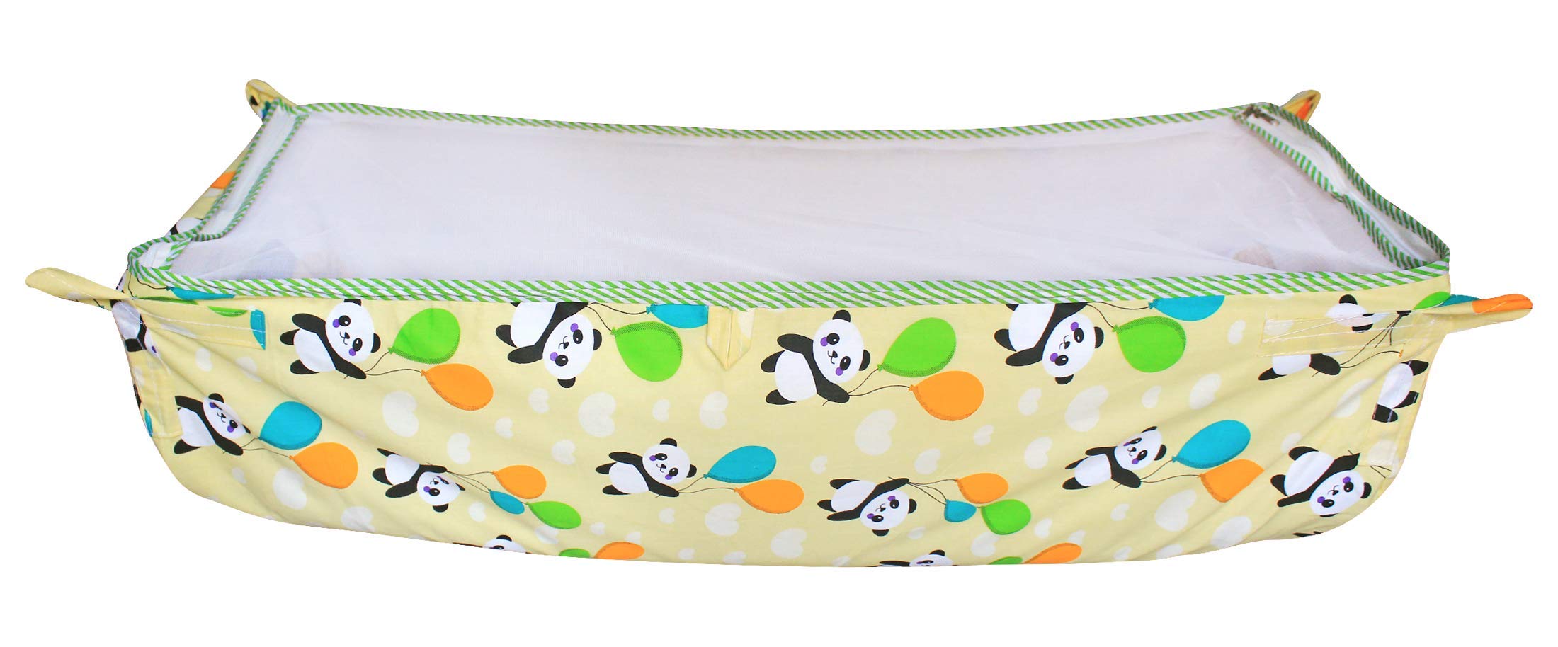 Soft Cloth Baby Swing, Cradle Cover, Ghodiyu, Khoya, Palana, Hammock with Mosquito Net (Blue, Heavy Cotton)