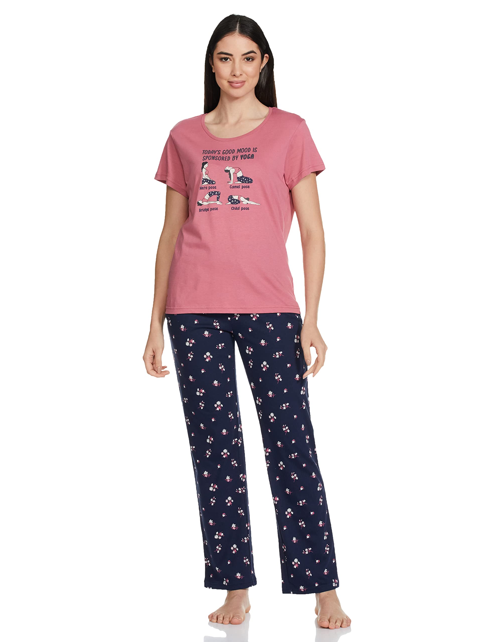 Women Cotton Printed Pajama Set