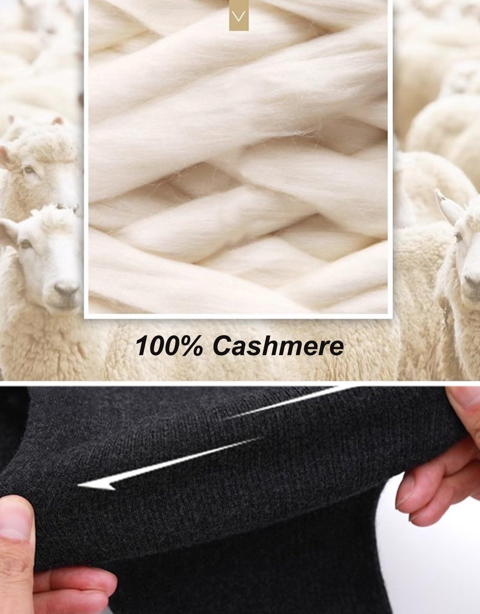 100% Cachemira Ropa Interior térmica Pantalones para Hombres y Mujeres Pantalones de Capa Base térmico Leggings Unisex