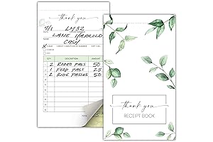 Simplified Thank You Receipt Book for Small Businesses