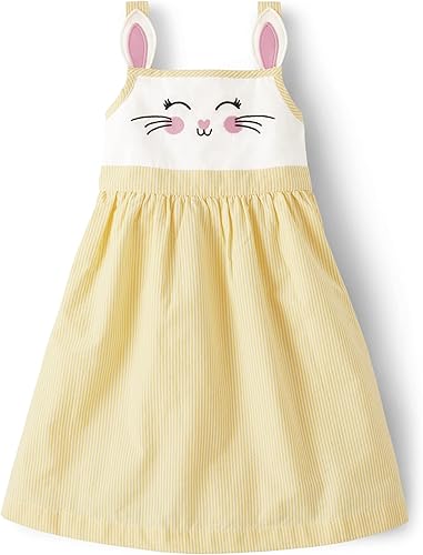 Gymboree Jersey sin mangas bordado de talla única para niñas pequeñas