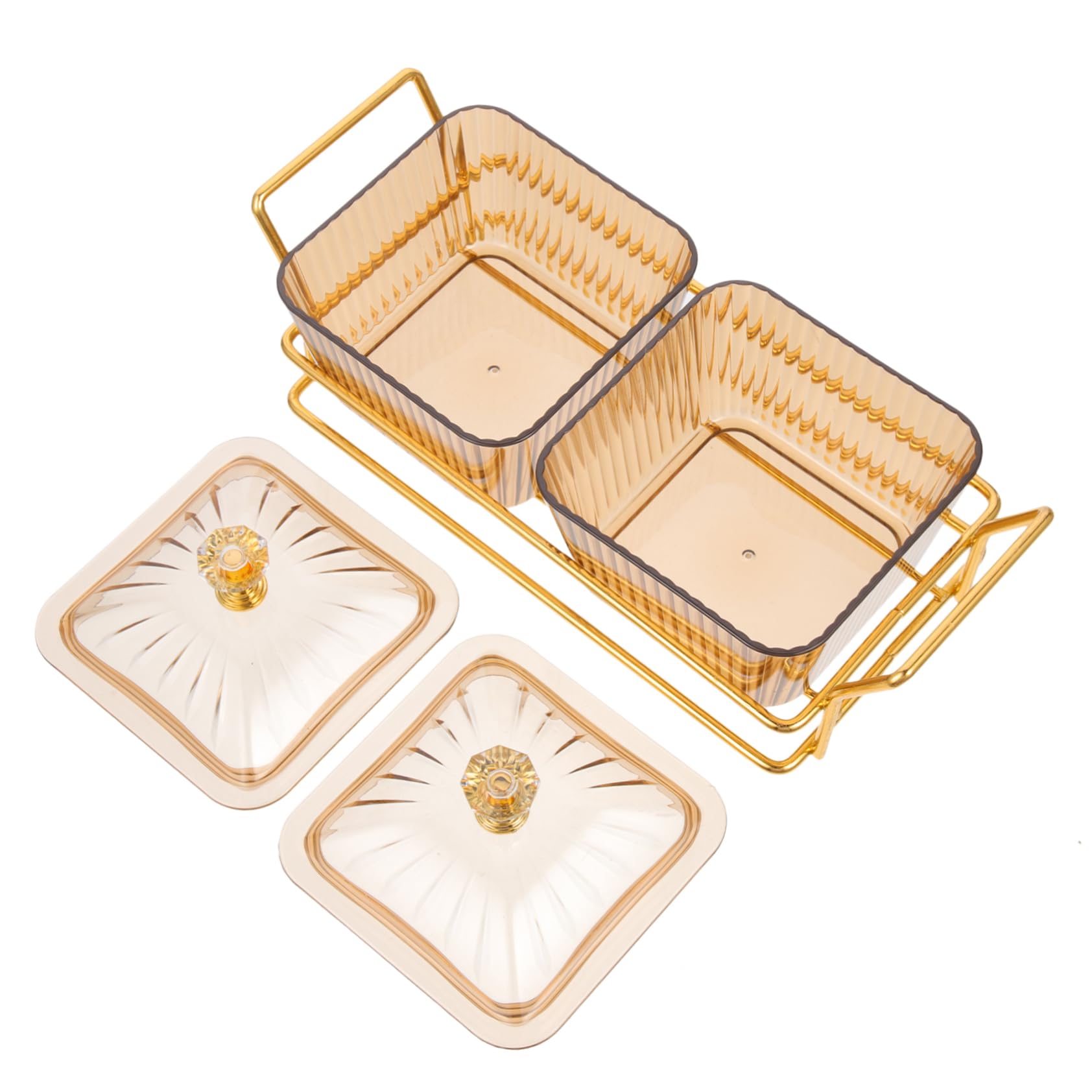 Mikinona 1 Set Ktv Home Snack Platter Divided Serving Plate for Fruits Desserts and Appetizers Creative Kitchen Bowl for Parties Housewarming and Entertaining