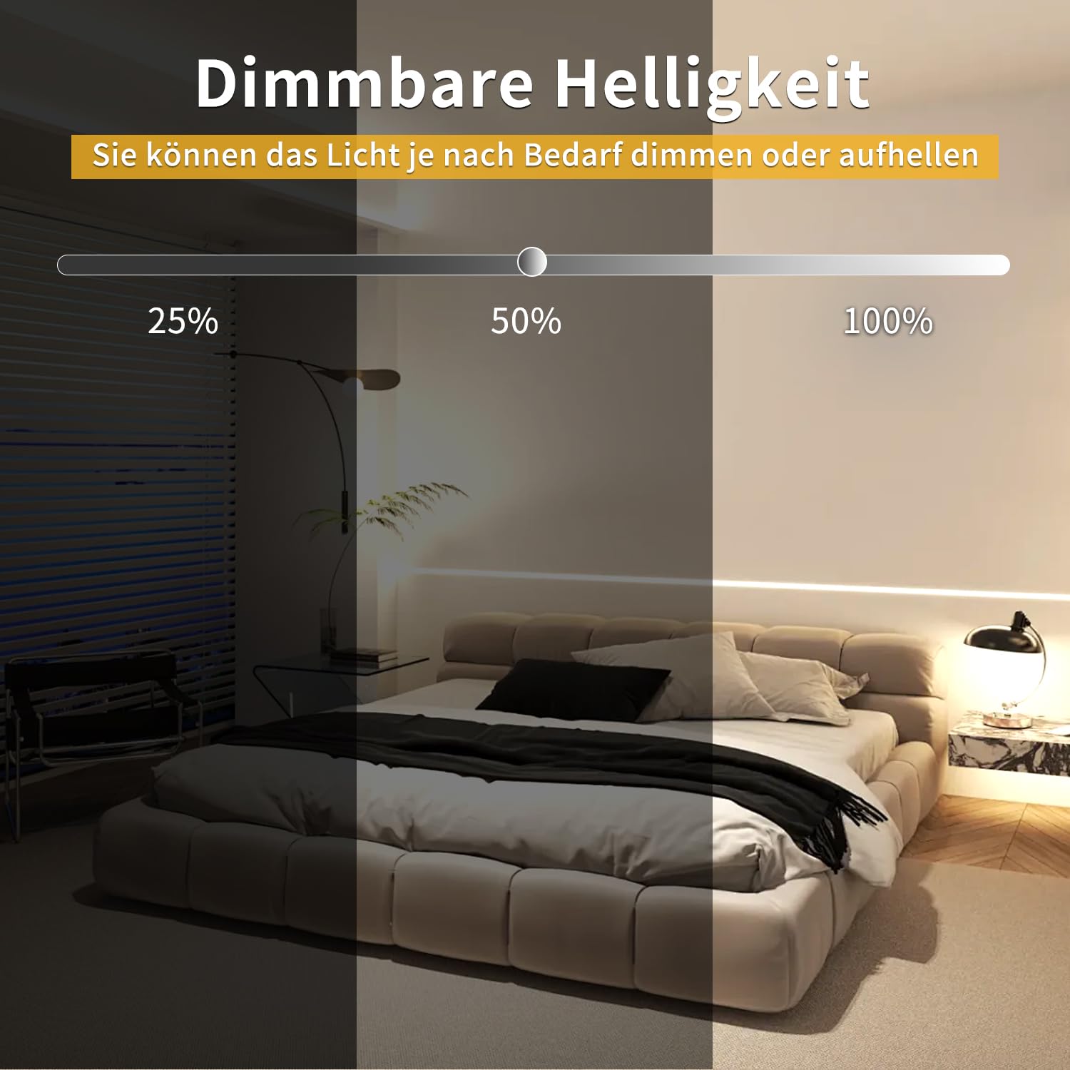 Cob striscia LED 15 m, controllo app, con telecomando, striscia LED flessibile dimmerabile, DC24 V, 3000 K, luce bianca calda, utilizzabile per camera da letto, stanza, decorazione fai da te
