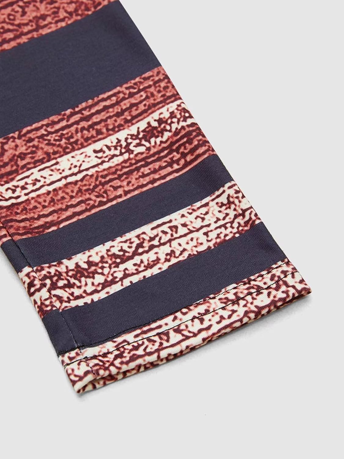 Flamingals Women's Notched Neck V Neck Striped Tops Long Sleeve Casual Work Blouse with Patch Pocket - Image 6