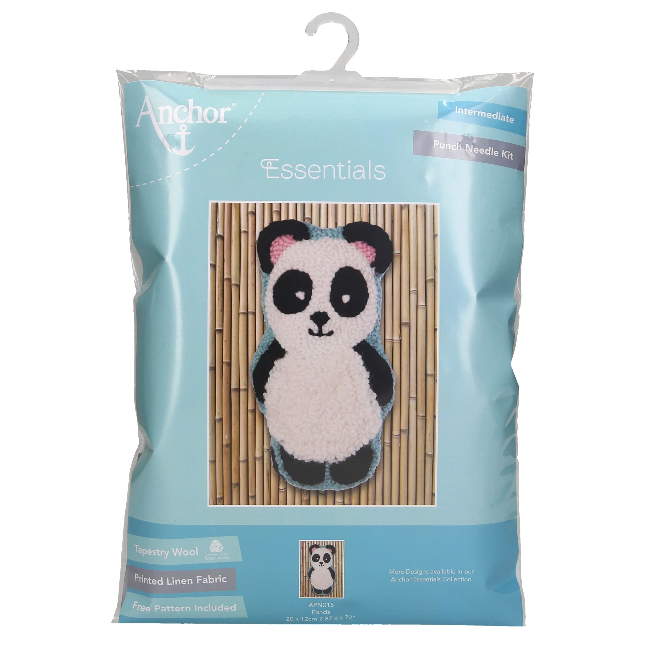Anchor APN015 Kits and Canvas, 100% bawełna, panda, rozmiar uniwersalny