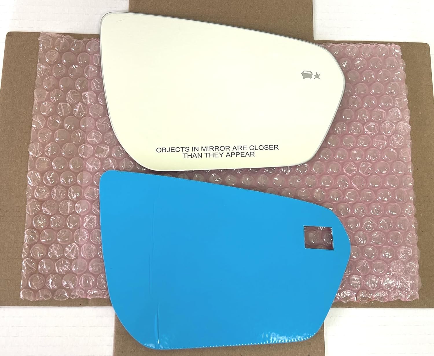 New Replacement Blind Spot Convex Mirror Glass with Full Size Adhesive for 2018-2024 Chevrolet Chevy Equinox GMC Terrain Passenger Side View Right RH