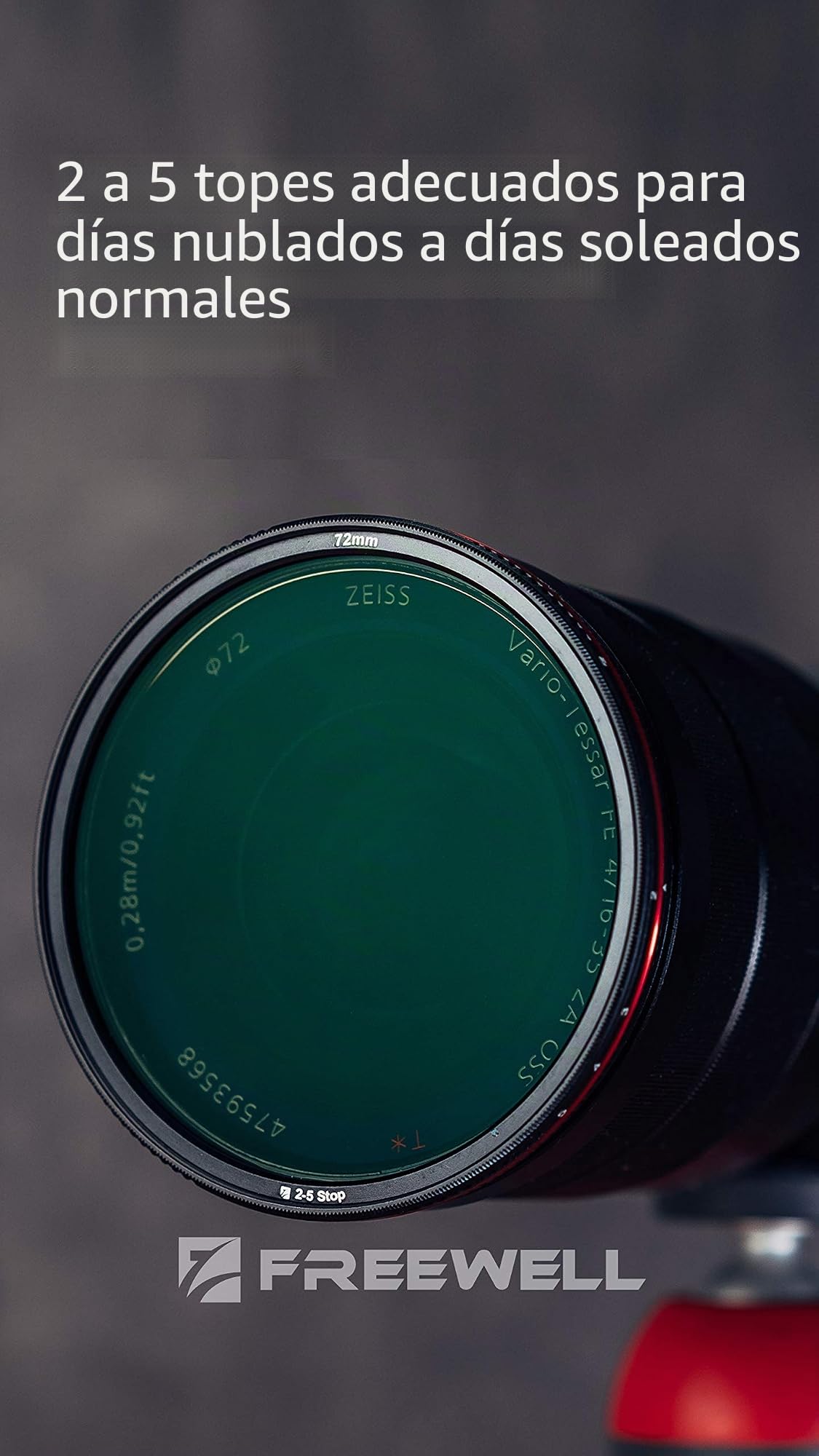 FREEWELL 77mm Roscado Parada Dura Variable ND Filtro Día Estándar 2 a 5 Paradas