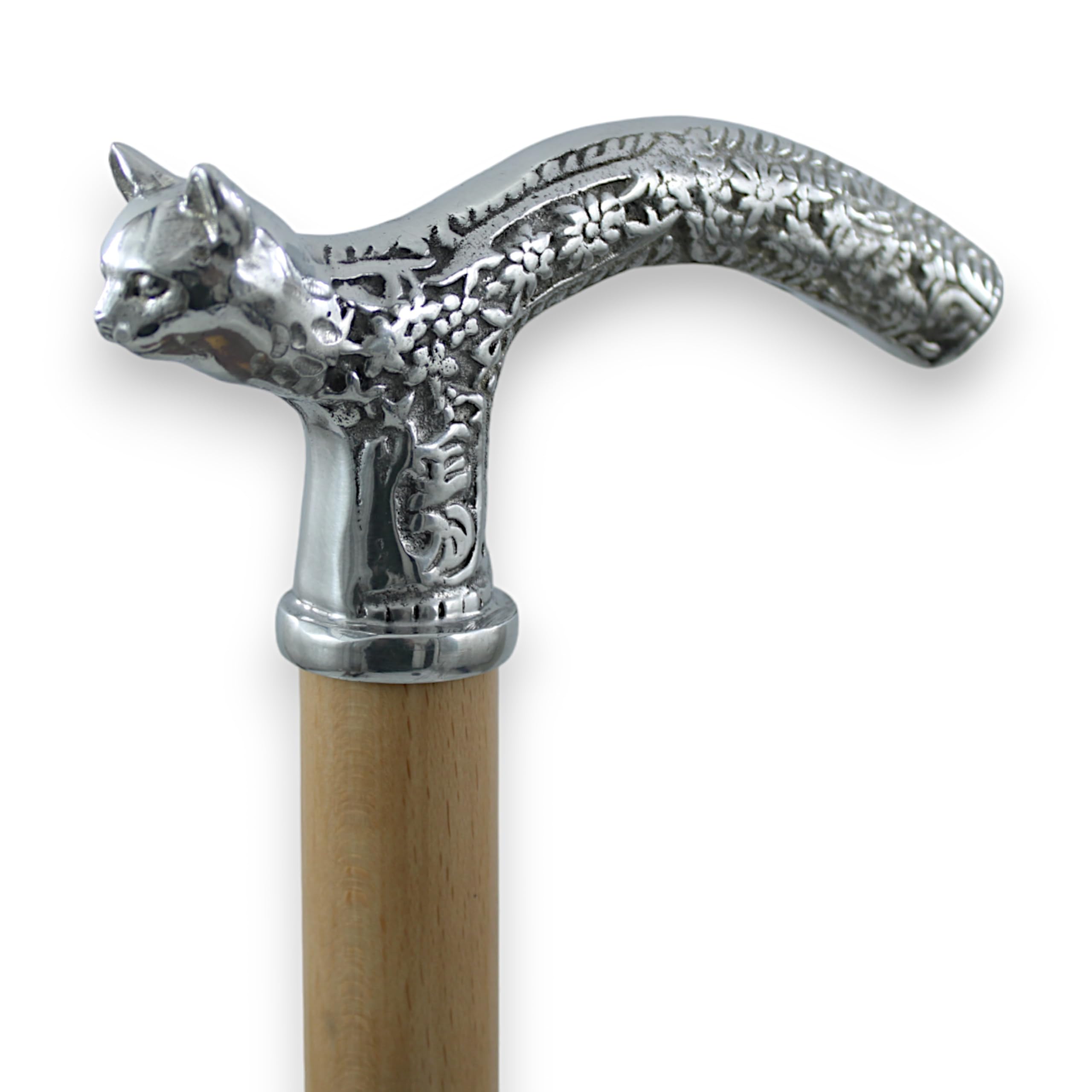 Bastón de Paseo Artesanal Madera y Metal, Ceremonia Novio, Personalizado - Bastón para Anciano, Hombre Elegante.