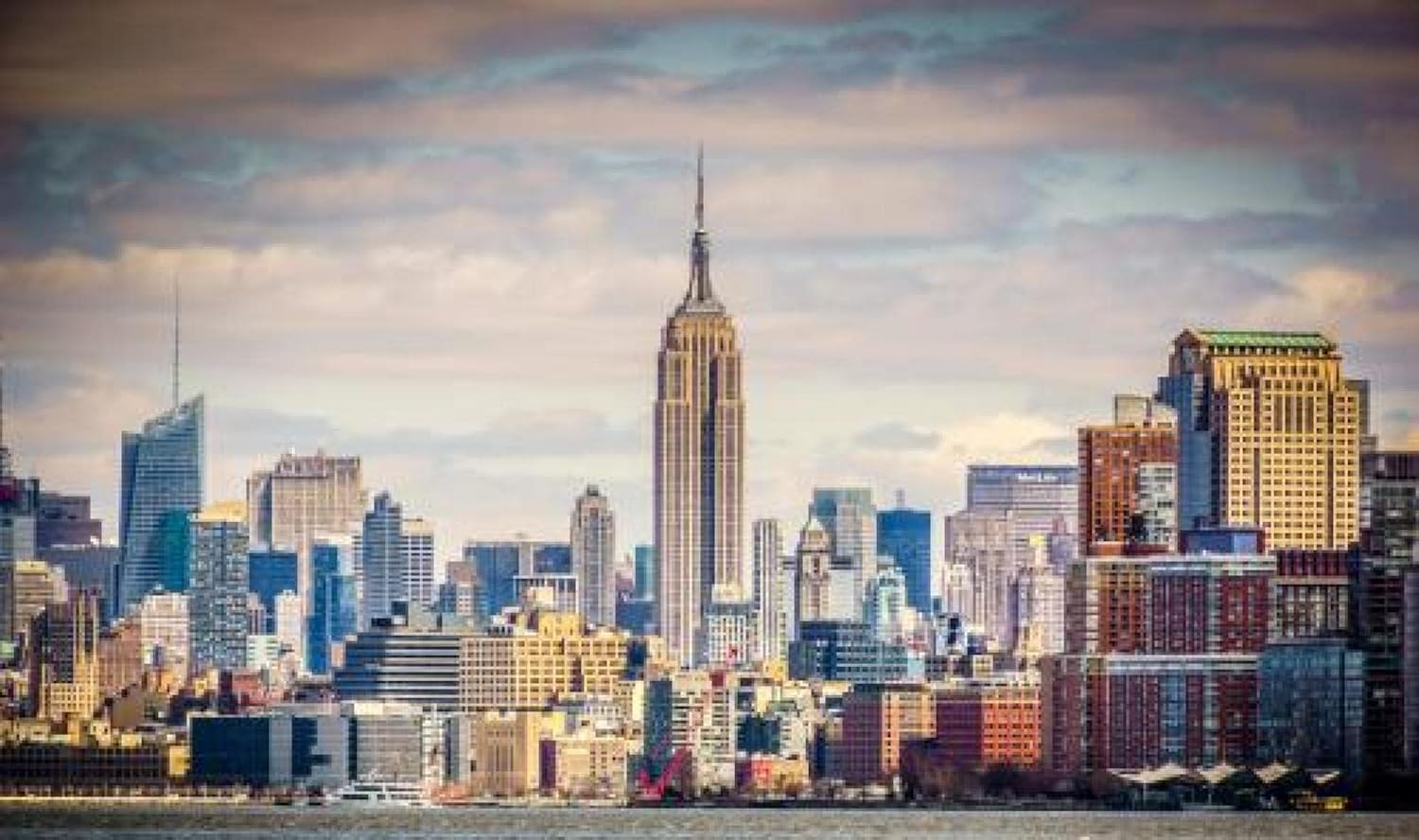 Puzzle para Adultos 1000 Piezas/Edificio Empire State/Desafiantes Rompecabezas para Adultosel Alivio del Estrés Juguete Relajante Juego Divertido Tamaño:75X50Cm