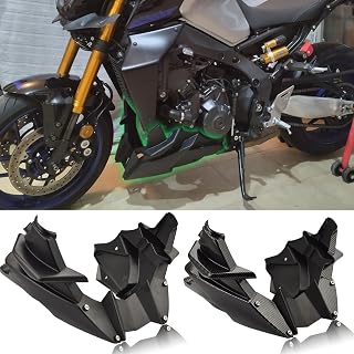 Motorcycle Accessories Belly pan Bellypan Lower Engine Chassis Spoiler Fairing compatible for Ya&ma&ha MT 09/MT-09 SP MT-09/MT09 SP Accessories 2021-2024 (Black)