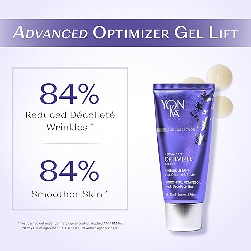 Miniatura 3 de Yonka Advanced Optimizer Lift Gel  Crema de cuello antienvejecimiento para dar forma y tensar la piel  Colágeno marino y ácido hialurónico  Con