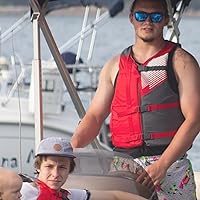 Vista 8 de Stohlquist Universal Fit Adult Life Jacket PFD (4 Pack) Coast Guard Approved, for Men and Women 90+ lbs, Lightweight Neoprene and Adjustable, Ideal