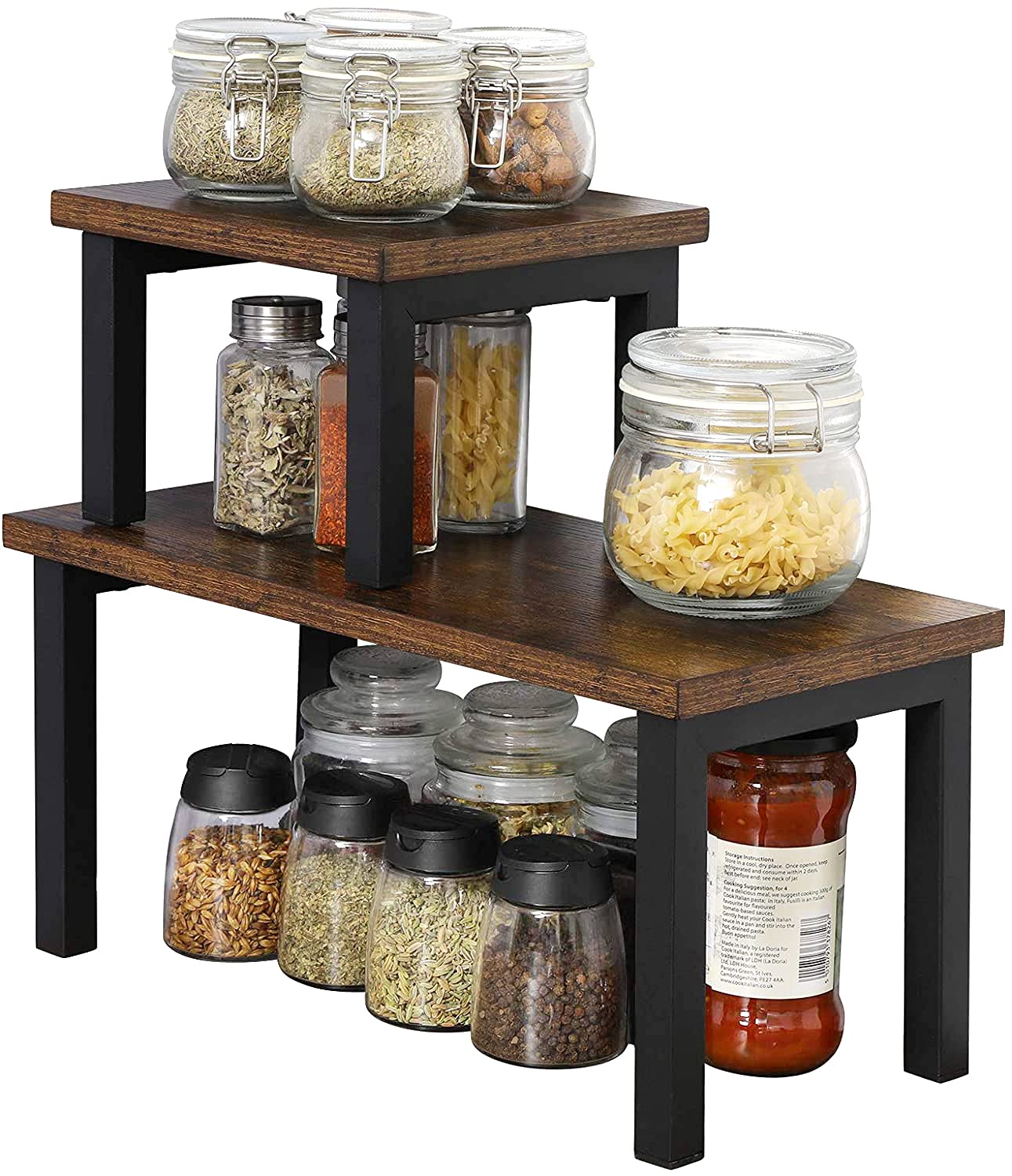 Buy OROPY Set of 2 Stackable Countertop Storage Shelf, Freestanding