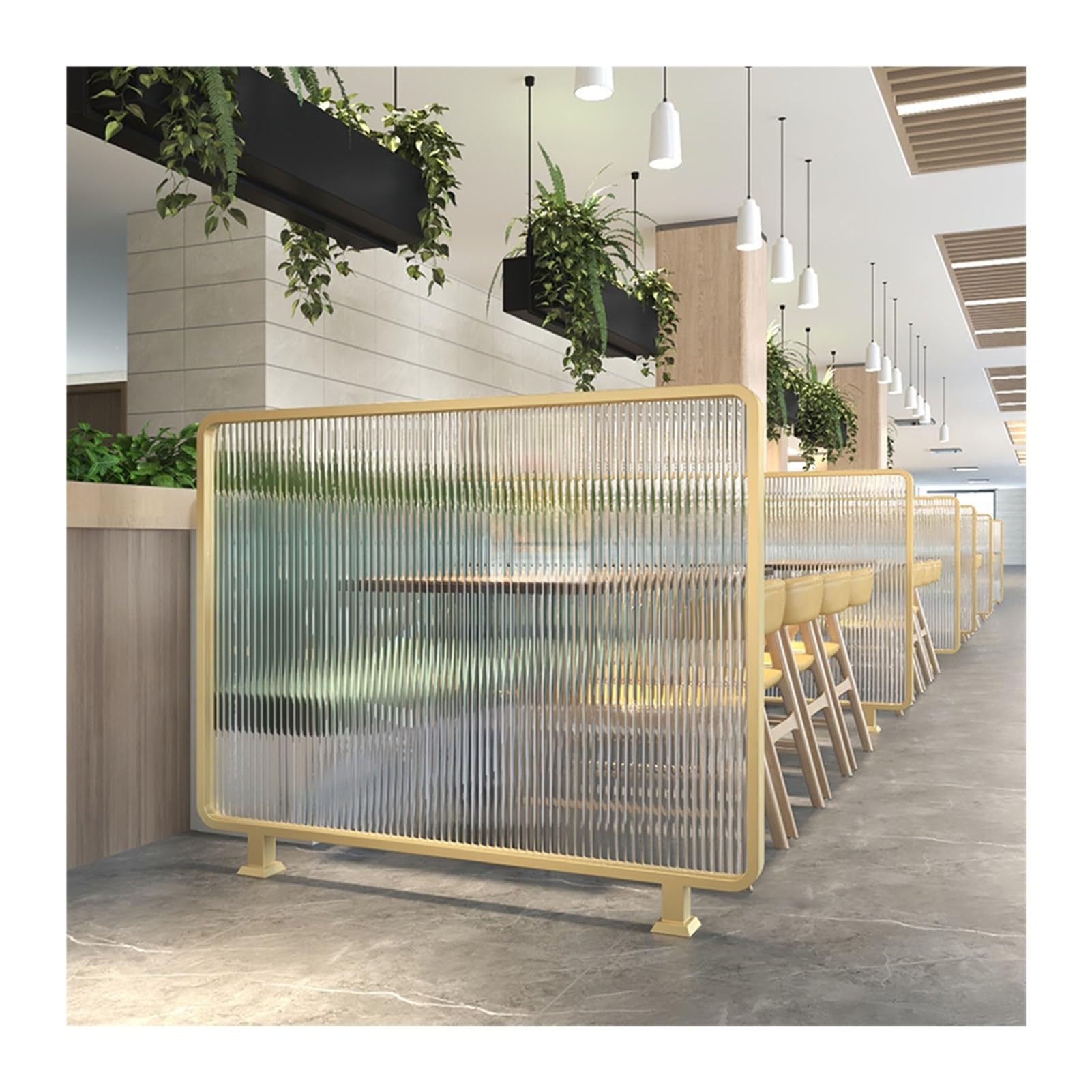 Detive Partit Sn for Reurants & Worpaces, Divisore Sk per aree da pranzo, piano di lavoro a mezza parete basso, soluzione versatile per la privacy interna, migliora lo spazio e l'atmosfera
