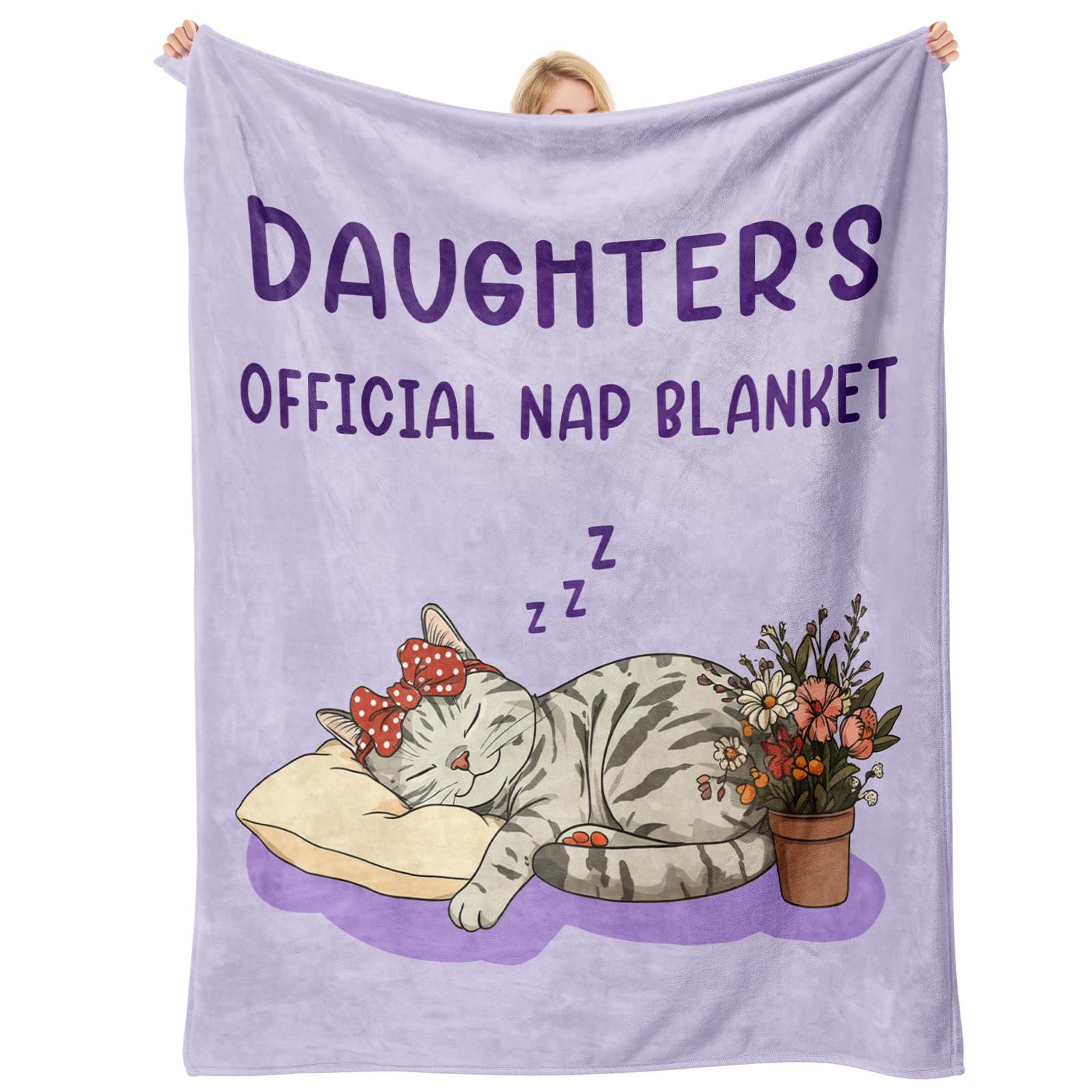 Couverture violette Einanmut le cadeau d'anniversaire idéal pour réchauffer sa chambre