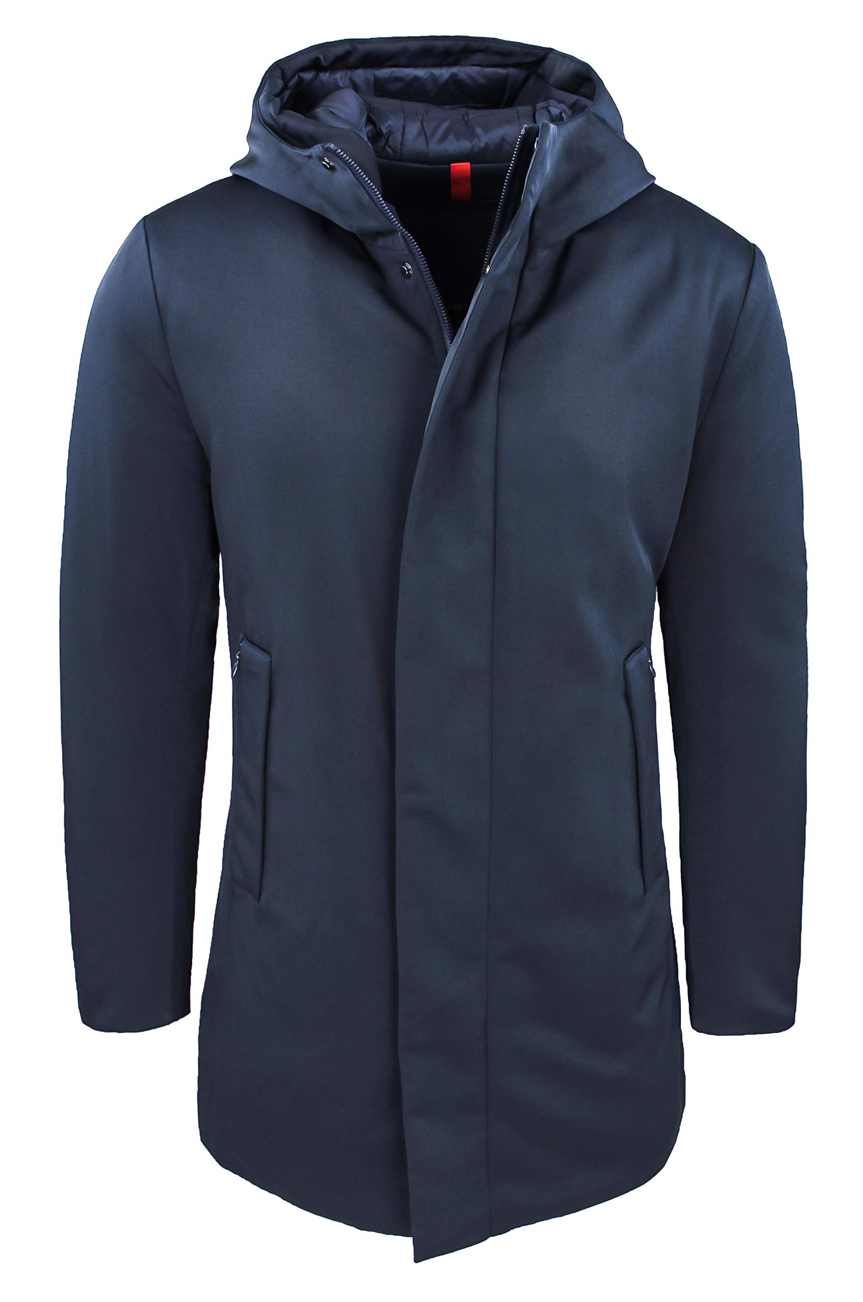 Evoga Giubbotto uomo invernale casual giacca lunga piumino Parka
