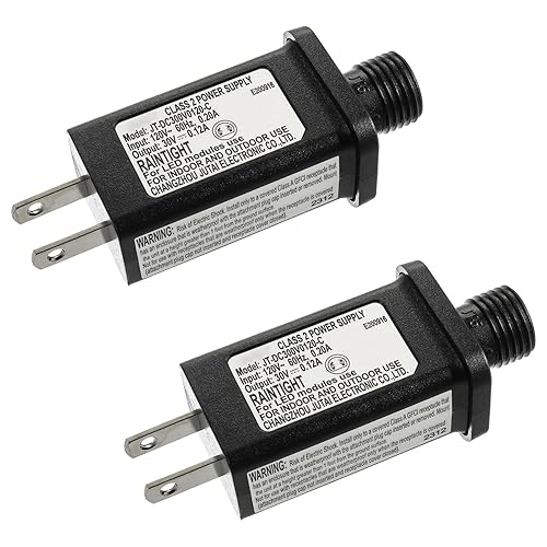 Miniatura 11 de 4.5V 2.7W LED Transformador Reemplazo Clase 2 Fuente de alimentación para Navidad Cadena de luces inflables Decoraciones LED Controlador LED IP44