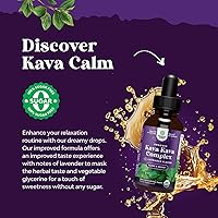 Vista 5 de Natures Craft Kava Kava Suplemento de gotas líquidas orgánicas – Sabor a lavanda – Soporte herbal de acción rápida con kavalactonas para un estado