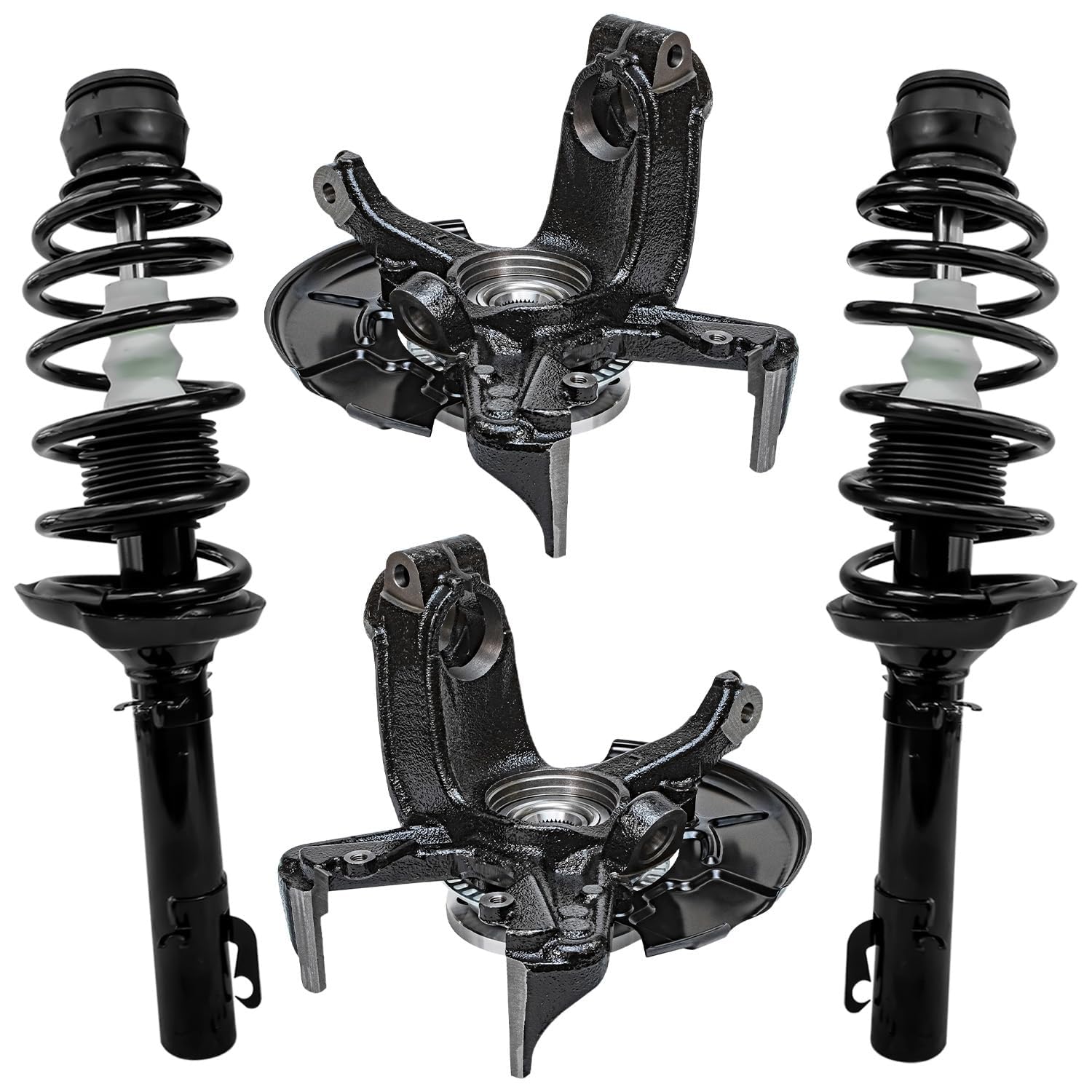 Detroit Axle - Front 4pc Steering Knuckles Kit for 1998-2010 VW Beetle