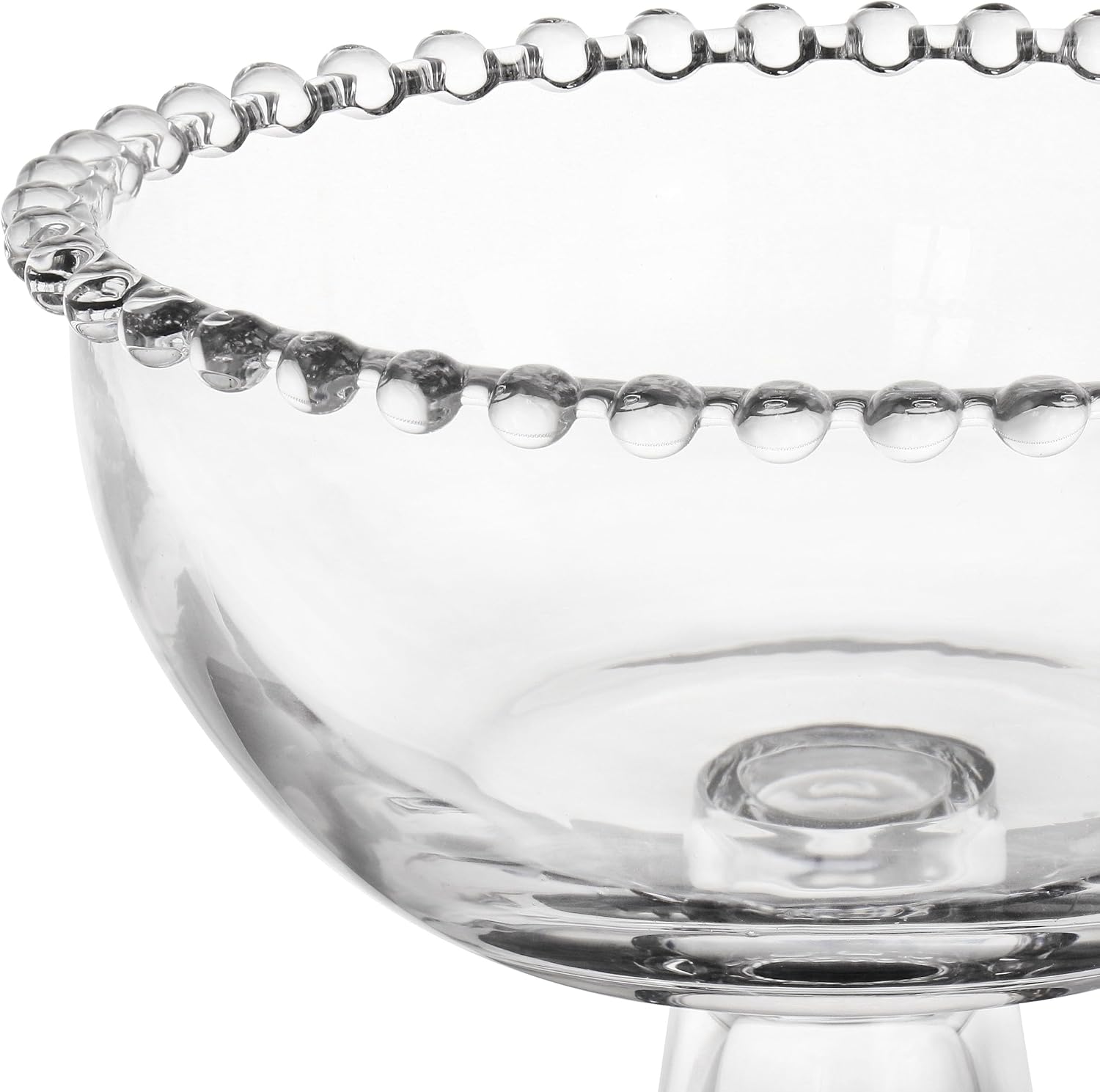 Gibson Home Sereno 8in Pedestal Glass Trifle Bowl