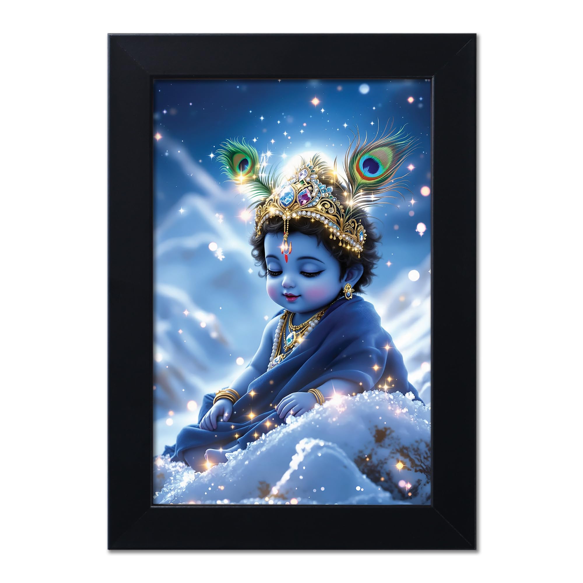 Baby Krishna Photo Frame - Kanha Ji Gift -17