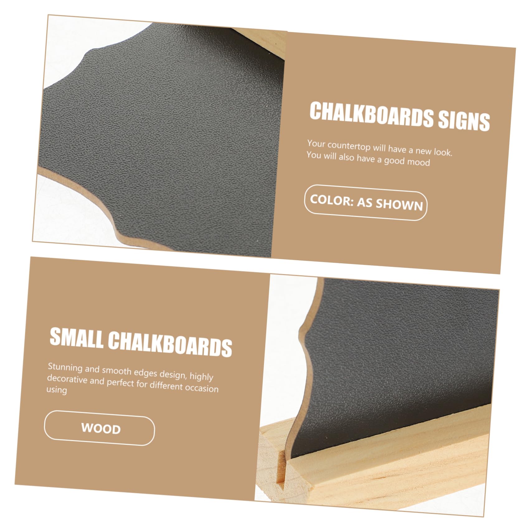 STOBOK 25stücke Teiliges Mini Doppel- Kreidetafel Für Hochzeiten Cafés Und Restaurants Leichte Tragbare Notiztafeln Mit Ständer Für Platzkarten Und Dekoration