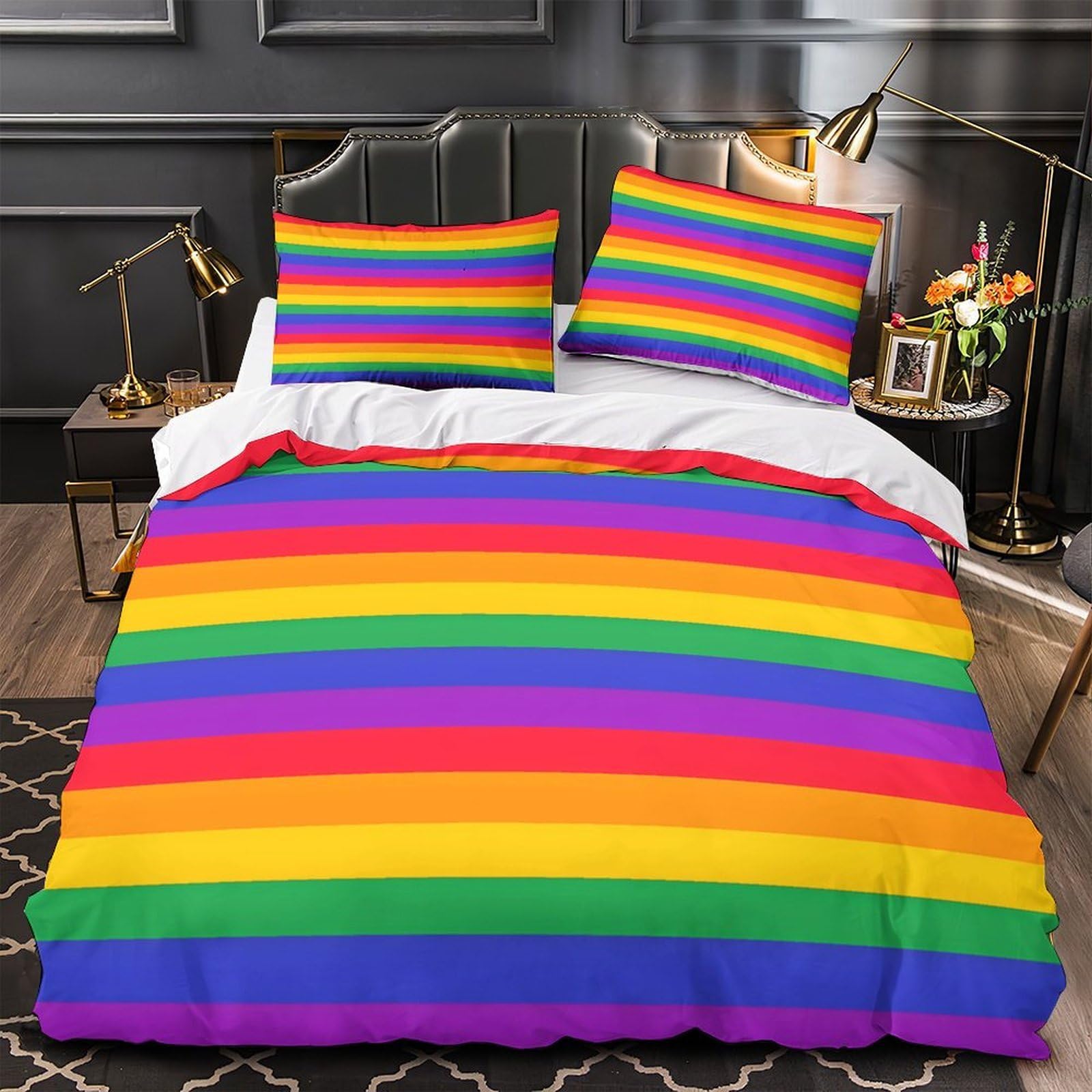 Housse de couette motif de cercueil douce et facile à laver pour lit double