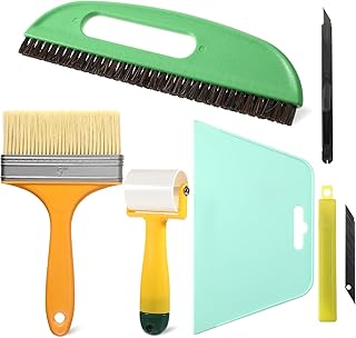 Wallpaper Smoothing Tool Kit, Wall Paper Stick Tool Set, with Wallpaper Paste Glue Brush,