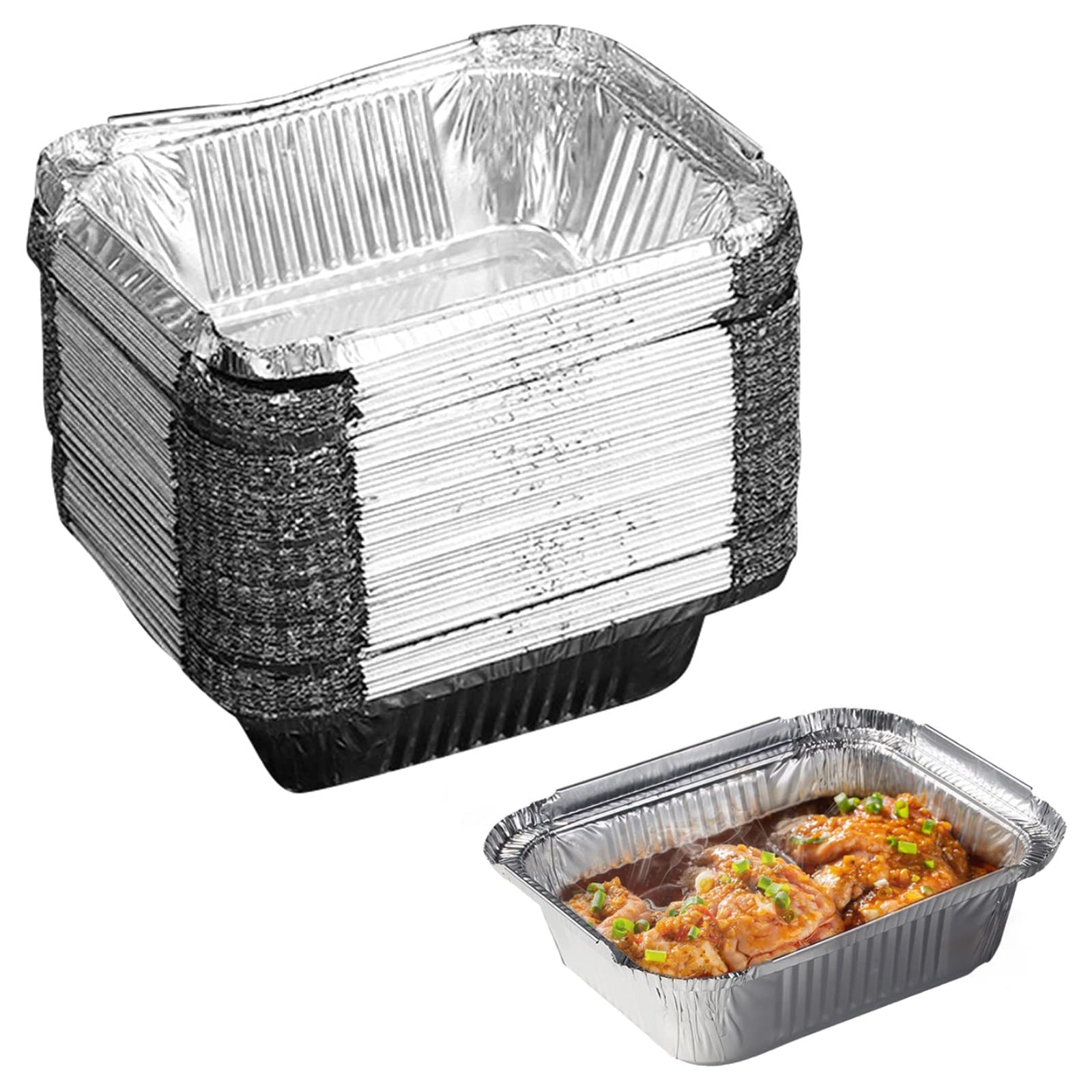 バーベキュー・調理用品 asimocrafts A_tray120 Amazon｜k-outdoor アルミ鍋 使い捨て バーベキュー 皿 角型 50枚