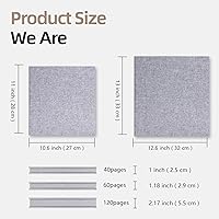 Vista 7 de Vienrose Álbum de fotos grande autoadhesivo para fotos de 4x6 8x10 10x12, álbum de recortes DIY, 40 páginas adhesivas con un bolígrafo metálico, Gris