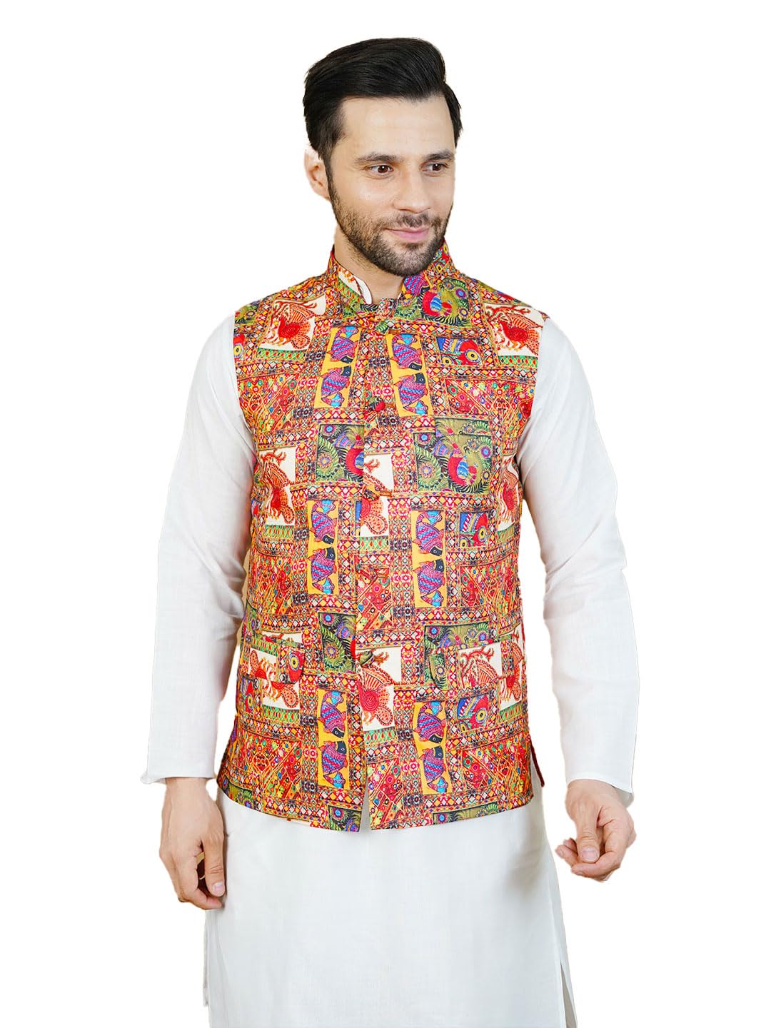 Mens Cotton Rayon Nehru Jacket-image-0
