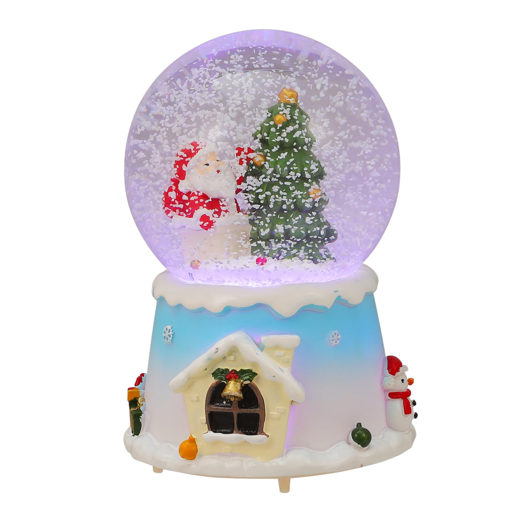 Adorno navideño de bola de cristal para crear un ambiente familiar mágico