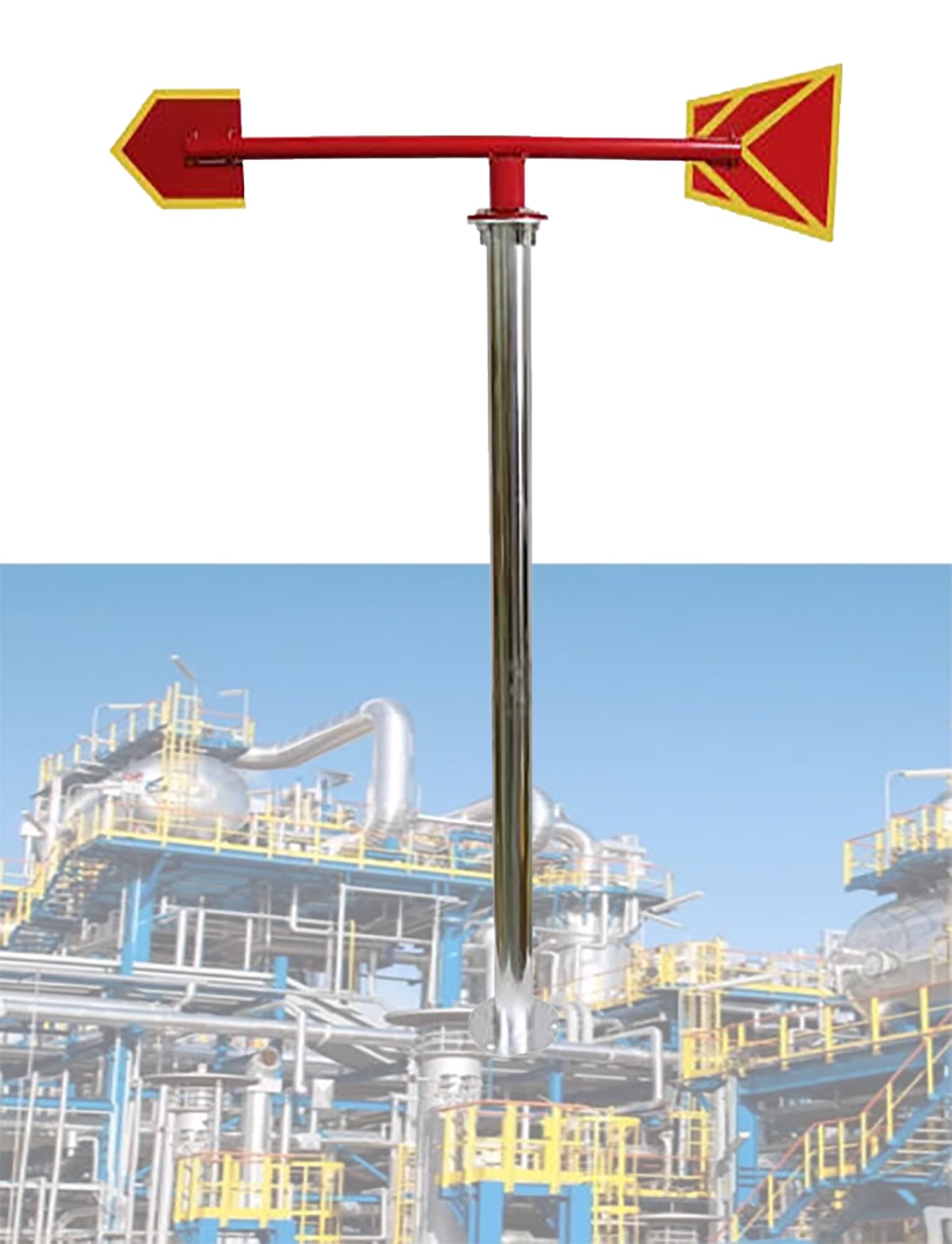 Rękaw wiatrowski z nylonu Rip Stop, Odblaskowy wiatrowskaz ze stali nierdzewnej świecący w ciemności, wielokolorowy, wiele rozmiarów(Red-yellow,Bracket 120cm-120cm)