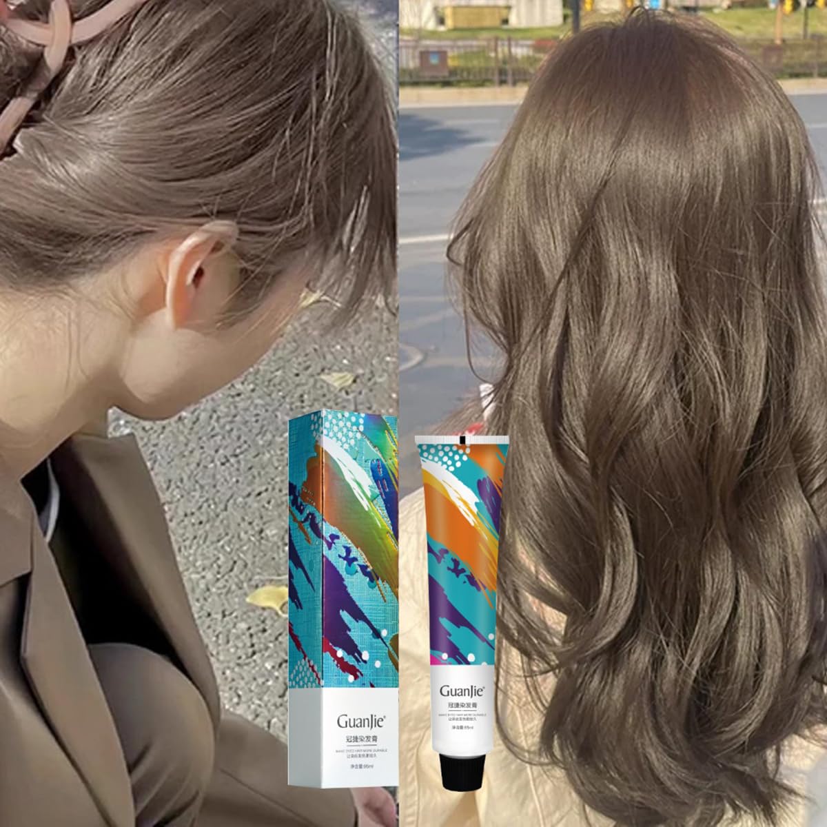Amazon | ヘアカラー ブリーチなし 染毛剤 色あせしにくい 染髪剤 安全