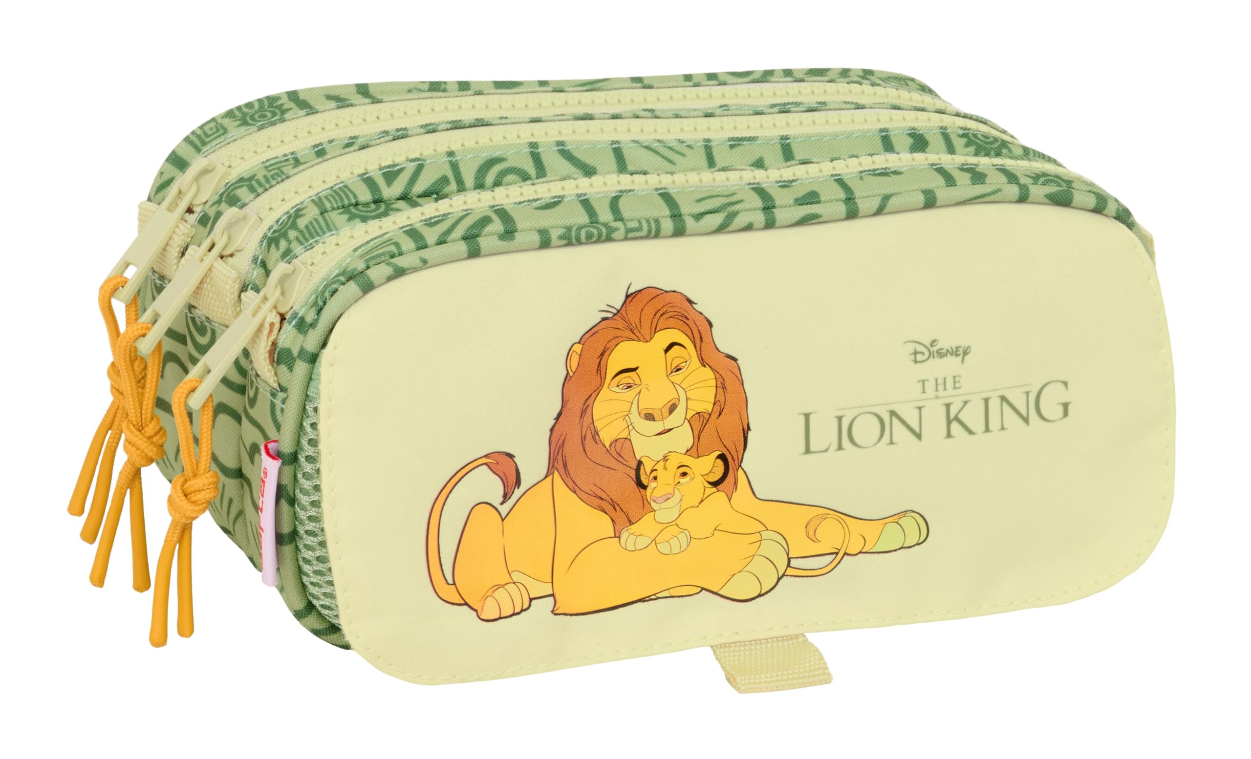 Trousse triple Safta Mufasa de qualité supérieure, grand format scolaire résistant