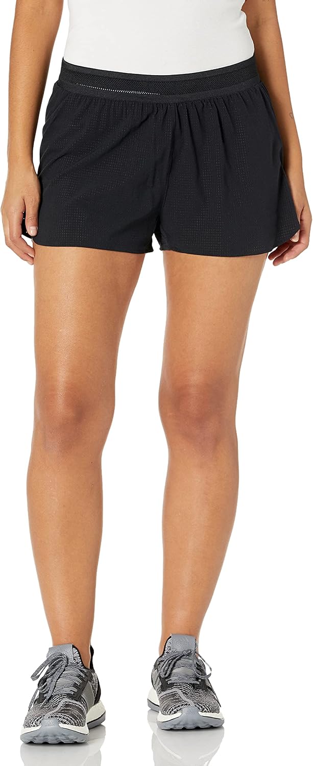 adidas Women's Standard Heat.RDY Running Shorts, Black/Black, XX-Small