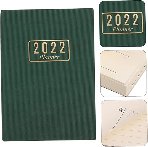 Miniatura 5 de MAGICLULU Agenda 2022, 2 unidades, para trabajo, oficina, cuaderno en blanco, citas, agenda semanal 2022, calendario duro 2022, agenda de