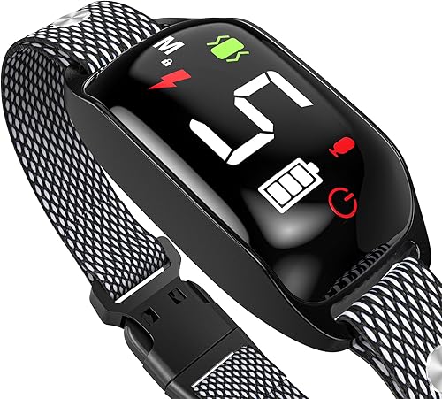 Coolait - Collar antiladridos recargable para perros grandes con 5 sensibilidades ajustables, collar antiladridos inteligente con pitido de