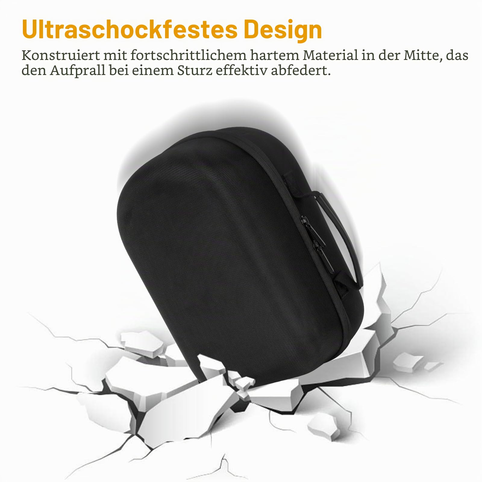 XINGFUDAO Harte Tragetasche für XGIMI MoGo Pro/MoGo 2 Pro & Multi-Winkel-Projektorständer, 1080P, tragbarer Projektor, wasserdicht