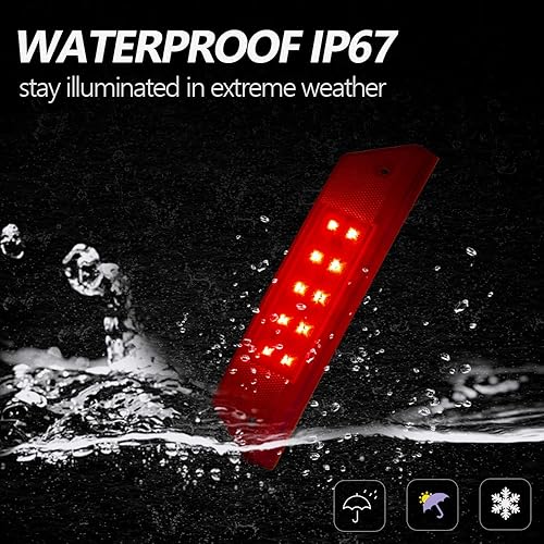 Miniatura 6 de Ranger - Luz trasera compatible con Polaris Ranger 500 700 800 900 2009-2016, repuesto OEM 2411099 (2411099 rojo)