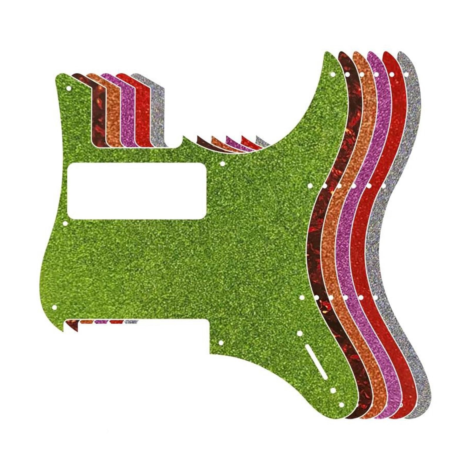 maskownica do gitary Części do gitary - do MIJ PG Electric Guitar Pickguard Scratch Plate(1 Ply Black)