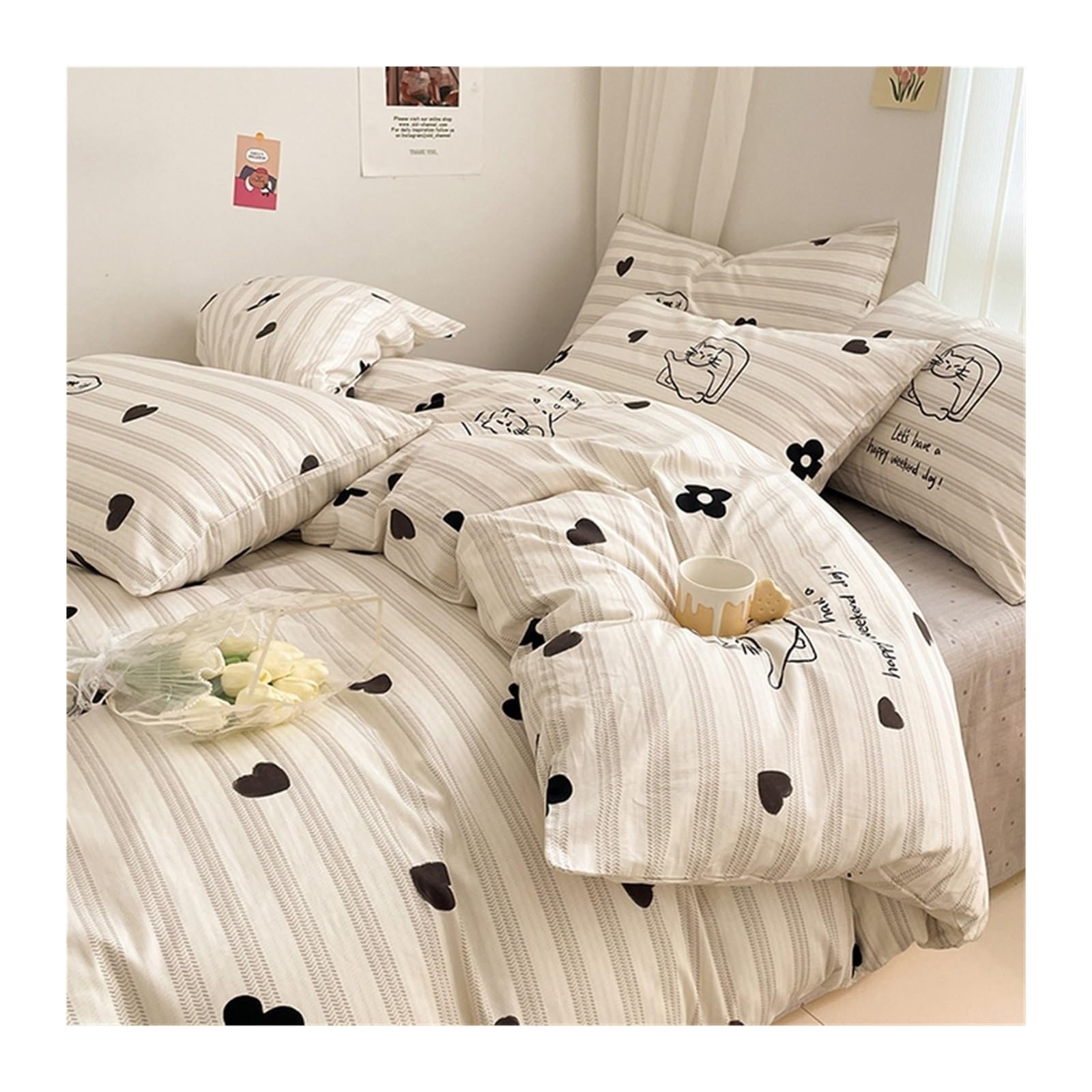Housse de Couette Fermeture Éclair pour Enfiler Votre Couette Facilement sans Effort