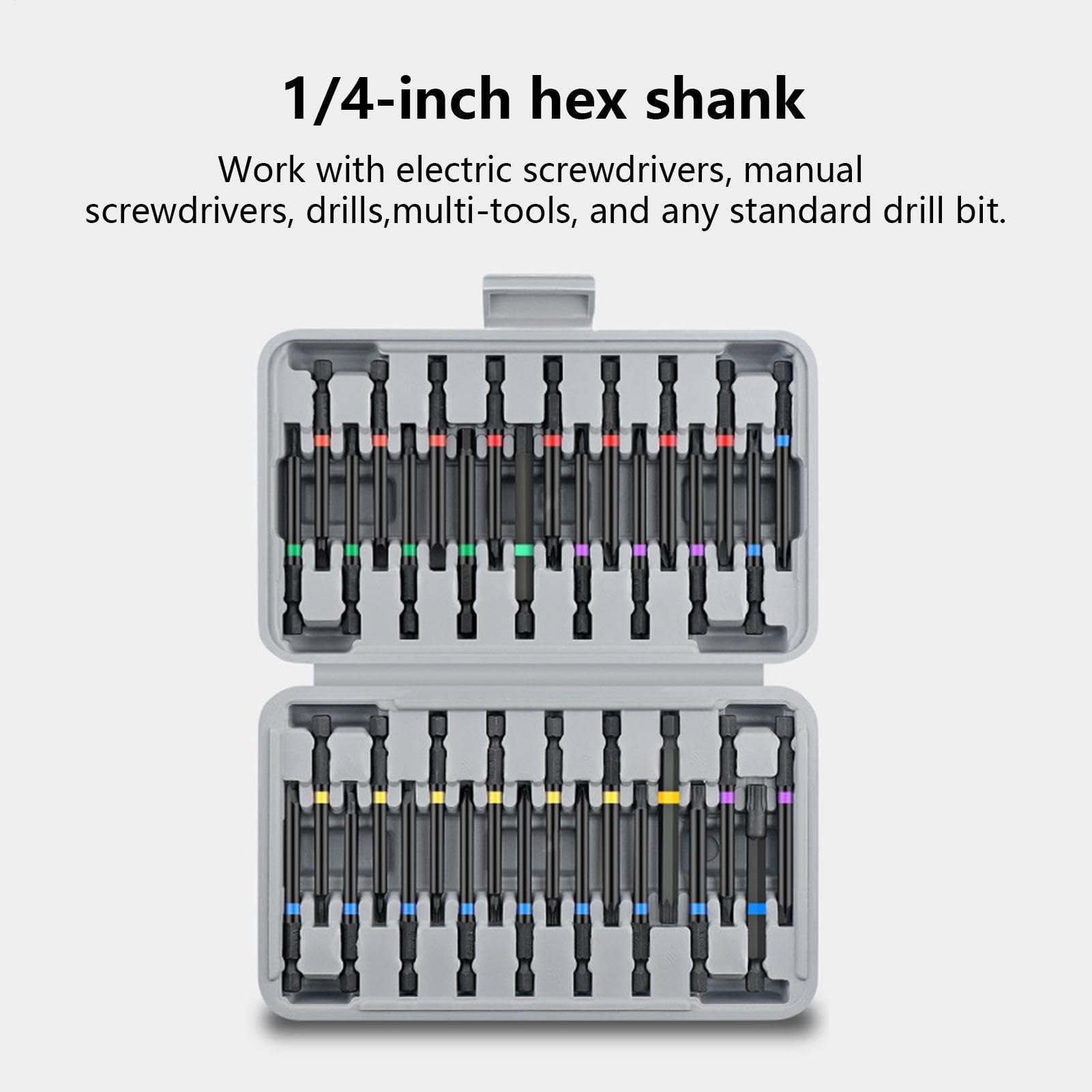 Schraubendreher-Bit-Set Präzisions-Metall-Stecknuss, rutschfeste